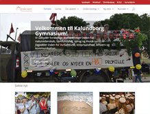 Tablet Screenshot of kalundborg-gym.dk
